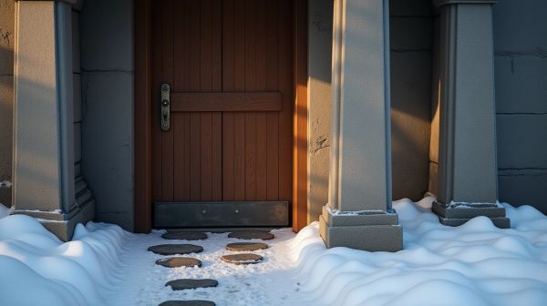 Isoler efficacement une porte d'entrée contre le froid et le bruit